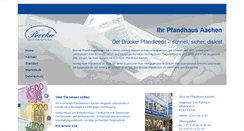 Desktop Screenshot of aachen-pfandhaus.de